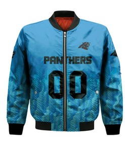 Carolina Panthers Bomber Jacket Logo Sport Ombre  - NFL