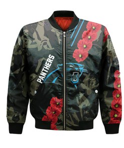 Carolina Panthers Bomber Sport Style Keep Go on- NFL