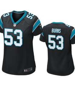 Carolina Panthers Brian Burns 2019 Nfl Draft Black Game Womens Jersey