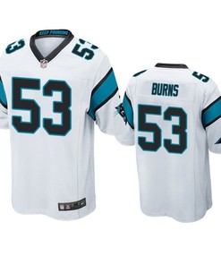 Carolina Panthers Brian Burns 2019 Nfl Draft White Game Jersey