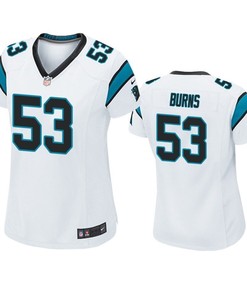 Carolina Panthers Brian Burns 2019 Nfl Draft White Game Womens Jersey