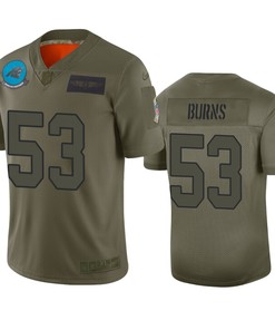 Carolina Panthers Brian Burns Camo 2019 Salute To Service Limited Jersey