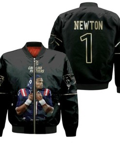 Carolina Panthers Cam Newton 1 NFL Legendary Captain America Football Gift For Panthers Fans Bomber Jacket