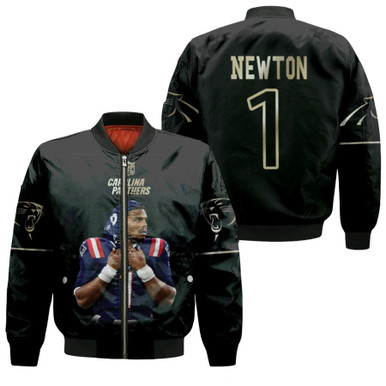 Carolina Panthers Cam Newton 1 NFL Legendary Captain America Football Gift For Panthers Fans Bomber Jacket