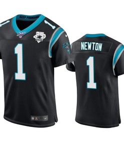 Carolina Panthers Cam Newton Black 25th Season Vapor Elite Jersey