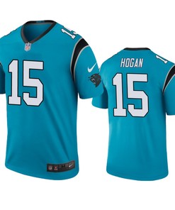 Carolina Panthers Chris Hogan Blue Color Rush Legend Jersey - Mens