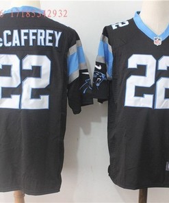 Carolina Panthers Christian Mccaffrey #22 Nfl 2020 Black Jersey Jersey