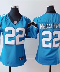 Carolina Panthers Christian Mccaffrey #22 Nfl 2020 Cobalt Womens Jersey