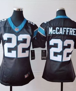 Carolina Panthers Christian Mccaffrey #22 Nfl 2020 Dark Brown Womens Jersey