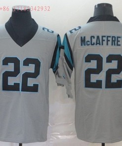 Carolina Panthers Christian Mccaffrey #22 Nfl 2020 Grey Jersey Jersey