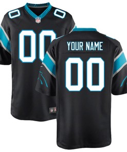Carolina Panthers Custom Game Jersey - Black Custom Jerseys Nfl