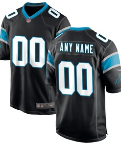 Carolina Panthers Custom Game Jersey Black Custom Jerseys Nfl