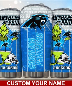 Carolina Panthers Custom Name Tumbler - Customized Carolina Panthers Tumbler