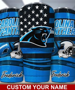 Carolina Panthers Custom Name Tumbler Limited Edition
