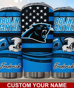Carolina Panthers Custom Name Tumbler Limited Edition