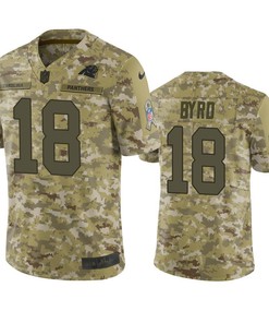 Carolina Panthers Damiere Byrd Jersey Nfl Camo Salute To Service