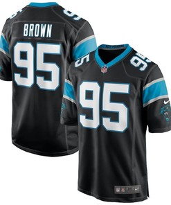 Carolina Panthers Derrick Brown Black 2020 Nfl Draft First Round Pick Game Jersey