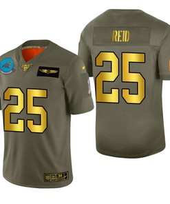 Carolina Panthers Eric Reid 2019 Salute To Service Nfl 100 Mens Jersey Metallic