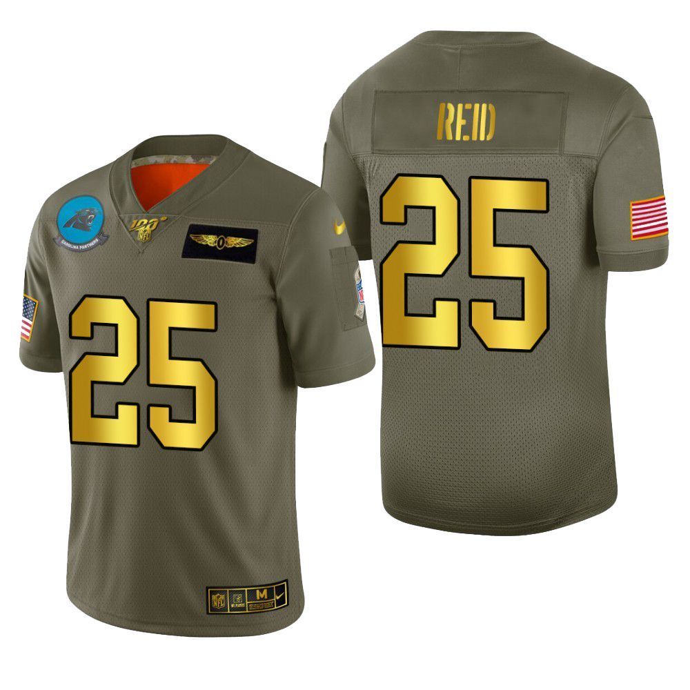 Carolina Panthers Eric Reid 2019 Salute To Service Nfl 100 Mens Jersey Metallic
