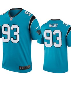Carolina Panthers Gerald Mccoy Blue Color Rush Legend Jersey - Mens