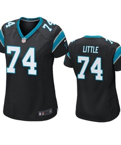 Carolina Panthers Greg Little 2019 Nfl Draft Black Game Womens Jersey