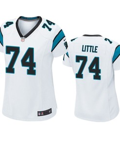 Carolina Panthers Greg Little 2019 Nfl Draft White Game Womens Jersey