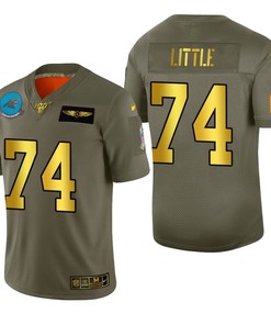 Carolina Panthers Greg Little 2019 Salute To Service Nfl 100 Mens Jersey Metallic