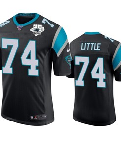 Carolina Panthers Greg Little Black 25th Season Vapor Limited Jersey