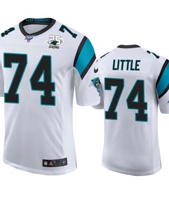 Carolina Panthers Greg Little White 25th Season Vapor Limited Jersey