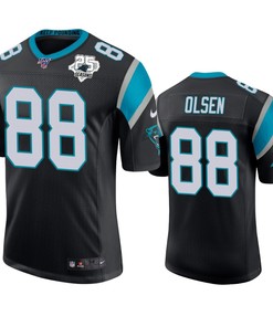Carolina Panthers Greg Olsen Black 25th Season Vapor Limited Jersey
