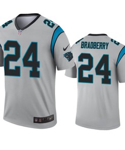 Carolina Panthers James Bradberry Silver Inverted Legend Jersey