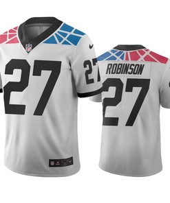 Carolina Panthers Kenny Robinson White City Edition Vapor Limited Jersey