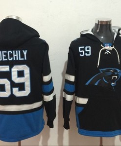 Carolina Panthers Luke Kuechly #59 Nfl2020 Black Womens Hoodie Jersey
