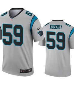 Carolina Panthers Luke Kuechly Silver Inverted Legend Jersey