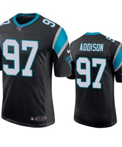 Carolina Panthers Mario Addison Black 100th Season Vapor Limited Jersey