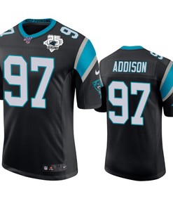 Carolina Panthers Mario Addison Black 25th Season Vapor Limited Jersey