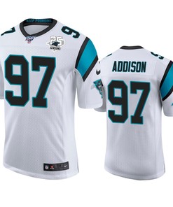 Carolina Panthers Mario Addison White 25th Season Vapor Limited Jersey