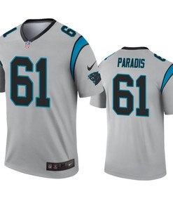 Carolina Panthers Matt Paradis Silver Inverted Legend Jersey