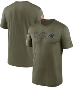 Carolina Panthers Men 2022 Salute to Service Legend Team T-Shirt - Olive