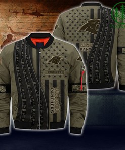Carolina Panthers NFL Bomber Jacket Camo For fans