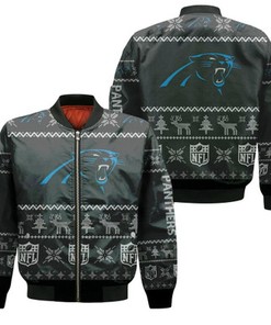 Carolina Panthers NFL Ugly Sweatshirt Christmas 3D Bomber Jacket