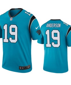 Carolina Panthers Robby Anderson Blue Color Rush Legend Jersey