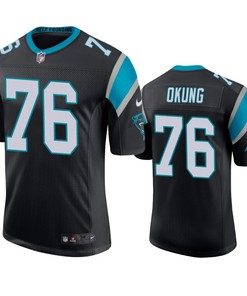 Carolina Panthers Russell Okung Black Vapor Untouchable Limited Jersey