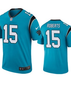 Carolina Panthers Seth Roberts Blue Color Rush Legend Jersey