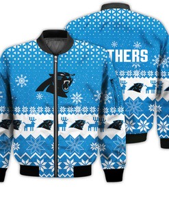 Carolina Panthers Sports Football American Ugly Christmas Sweater Gifts Unisex 3D Bomber Jacket