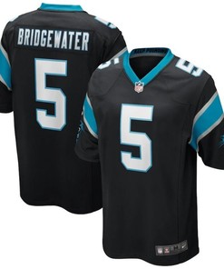 Carolina Panthers Teddy Bridgewater #5 Nfl 2020 Black Jersey Jersey