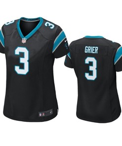 Carolina Panthers Will Grier 2019 Nfl Draft Black Game Womens Jersey