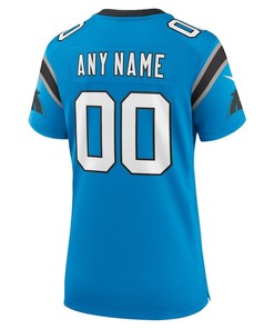 Carolina Panthers Women's Alternate Custom Game Jersey - Blue