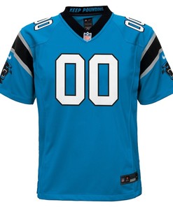 Carolina Panthers Youth Alternate Custom Game Jersey - Blue