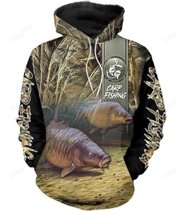 Carp Fishing 3D Hoodie Zip Hoodie